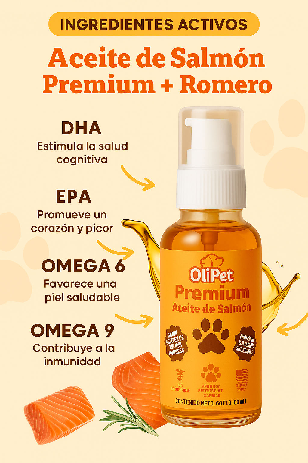 Aceite de Salmon Premium - OliPet